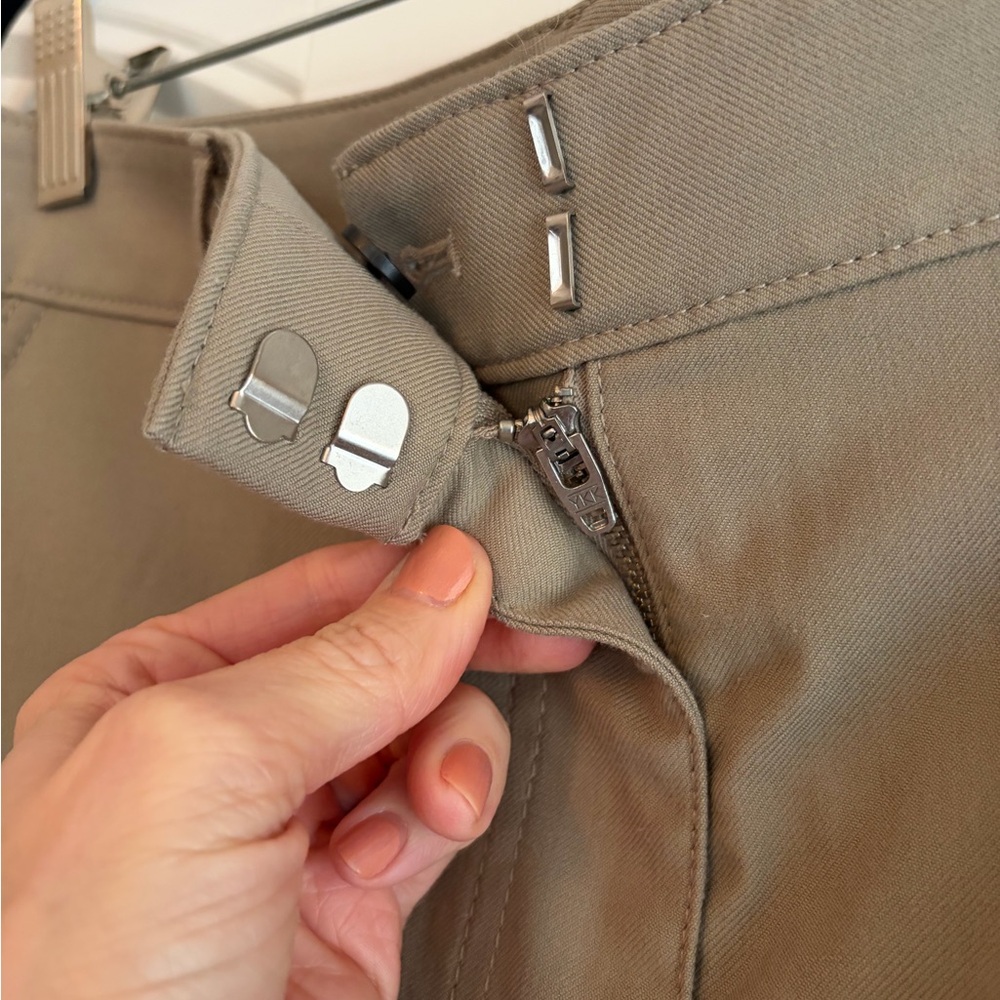 Theory Project Twill Cargo Khaki Pants Wide Leg Women's Size 6 - Picture 3 of 12